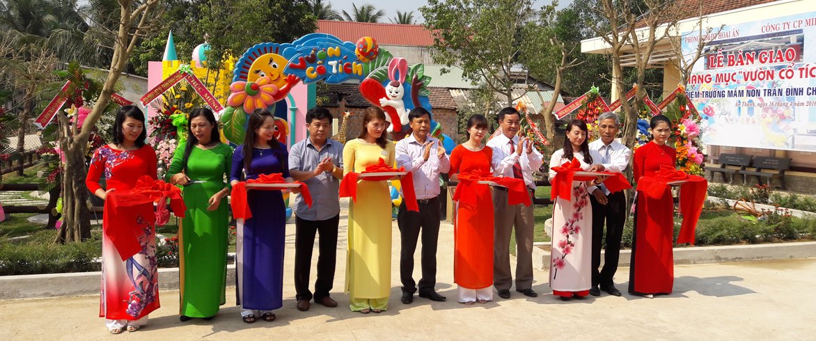 Lễ bàn giao Vườn cổ tích cho Trường mầm non Trần Đình Châu							